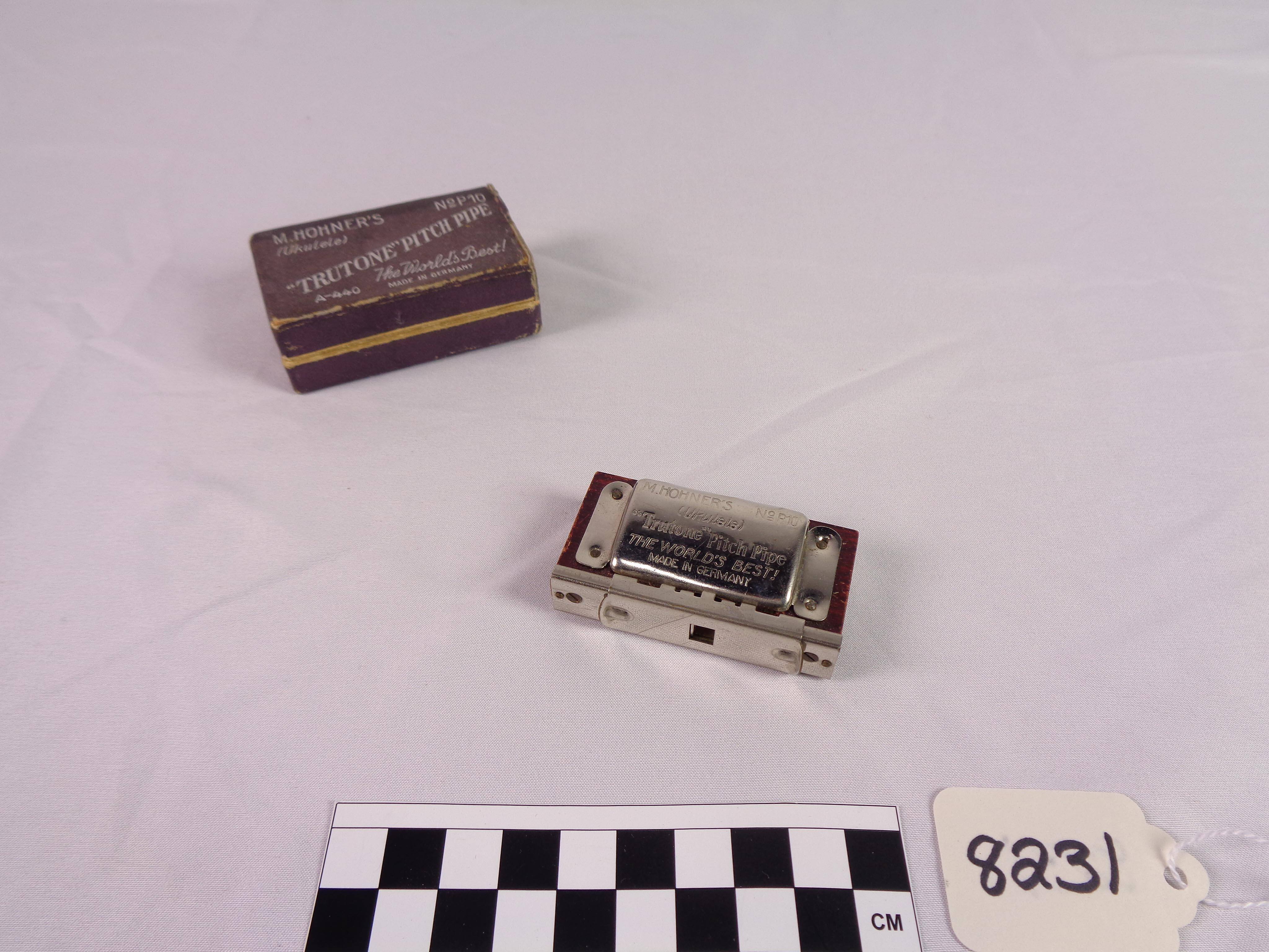 Pitch pipe, A, D, F-sharp, B