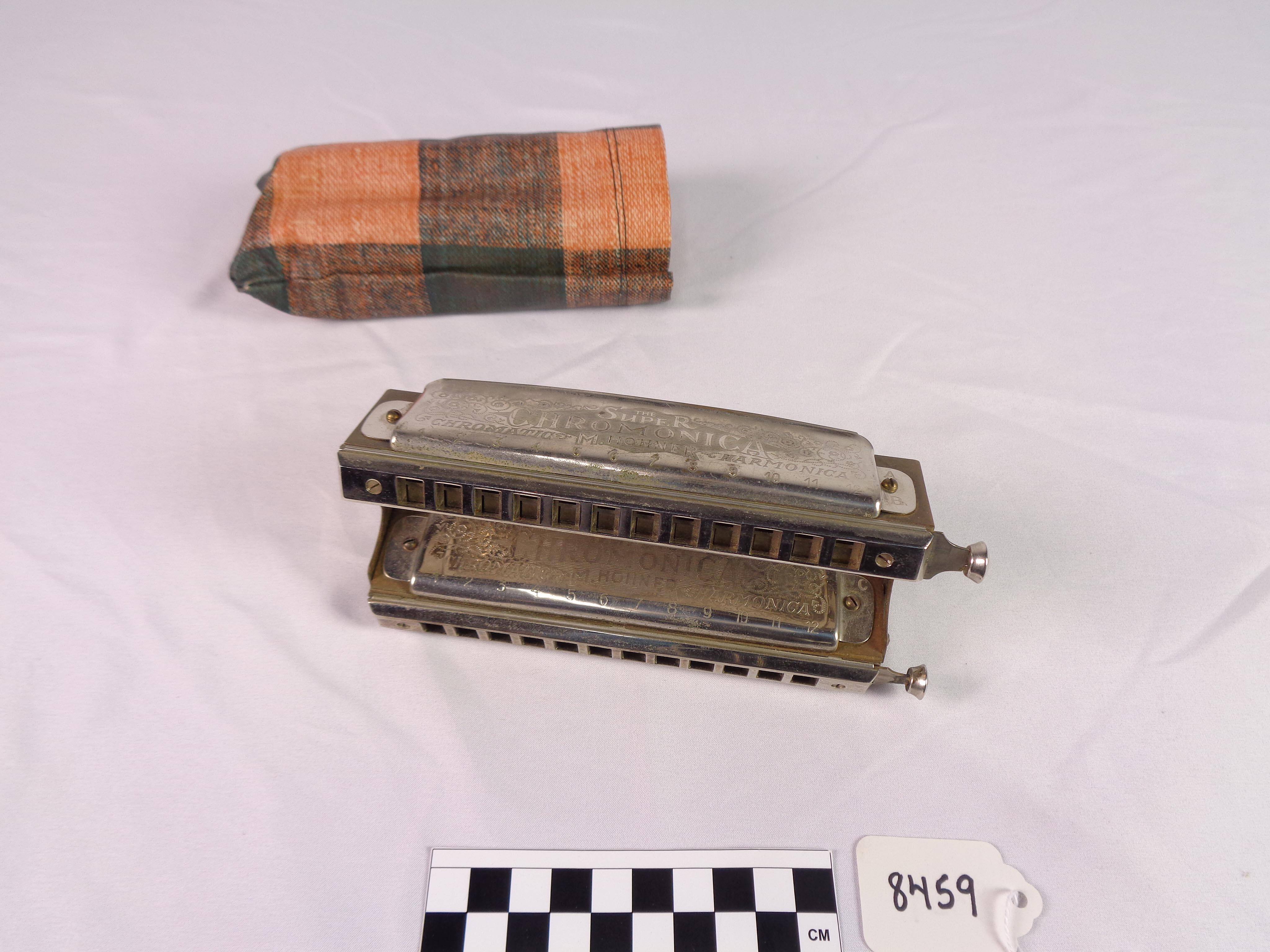 Chromatic double harmonica, C, C-sharp, A, A-sharp