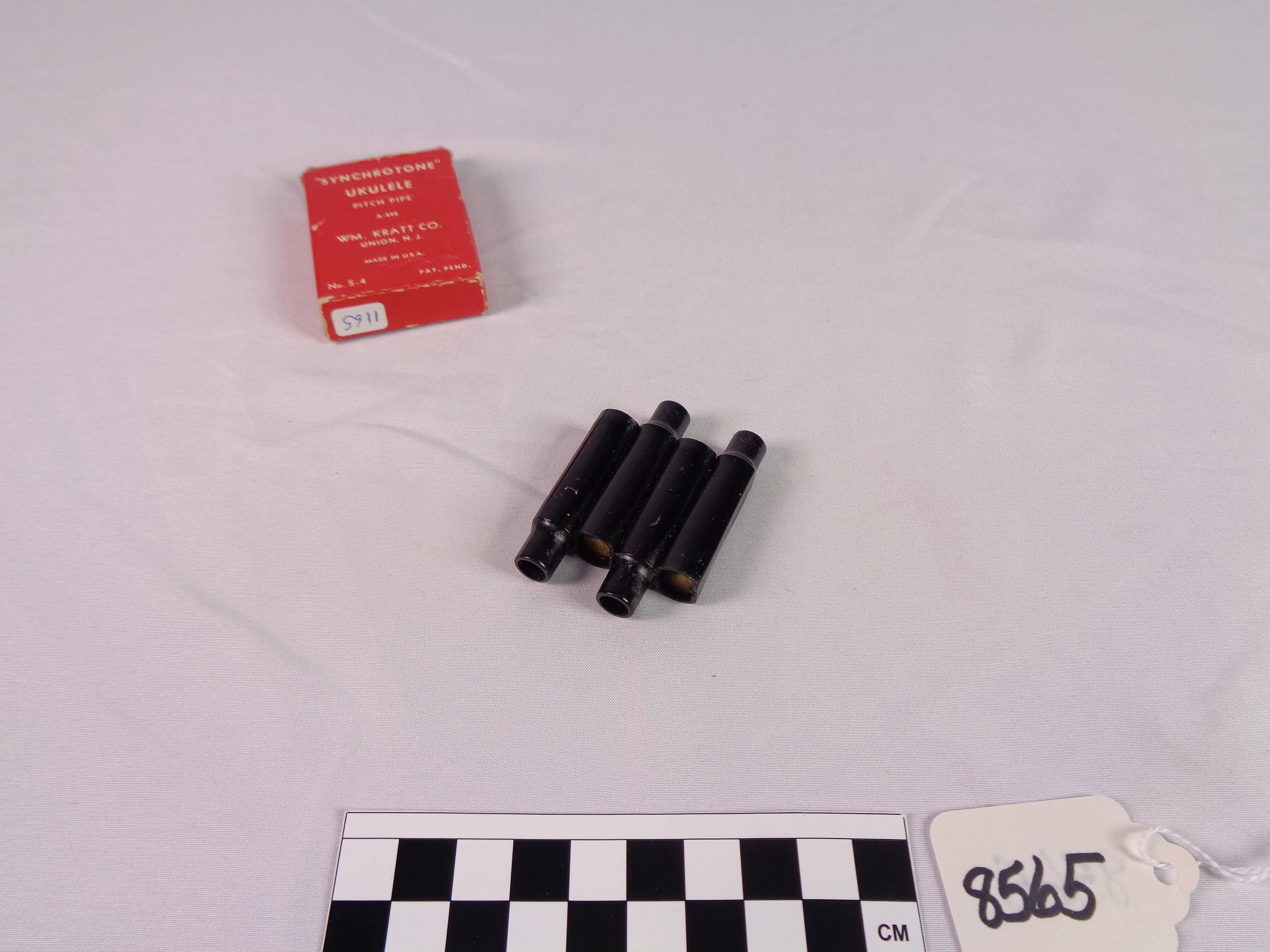 Pitch pipe, A, D, F-sharp, B