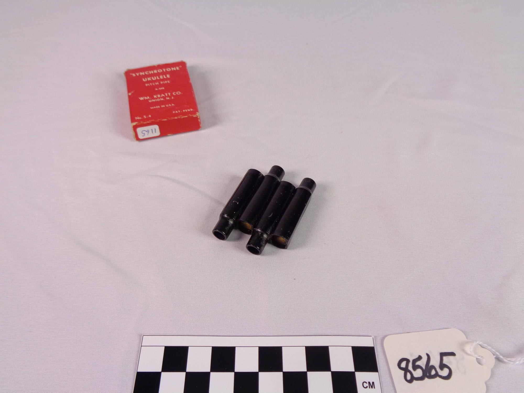 Pitch pipe, A, D, F-sharp, B