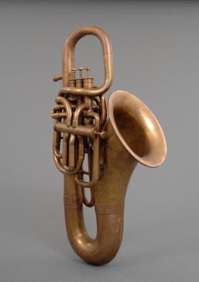 Euphonium in saxophone shape, B-flat, high pitch